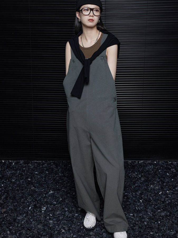 Wide Leg Cotton Overalls_BDHL4619