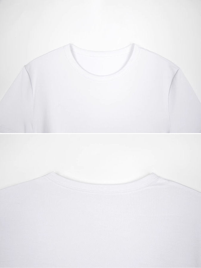 Diagonal hem T-shirt_BDHL4847