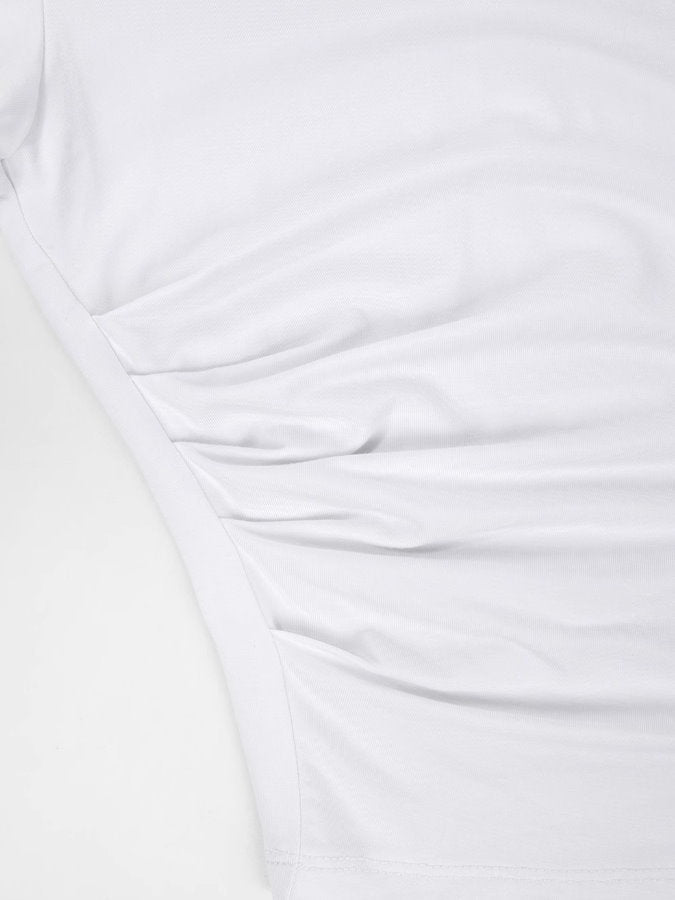 Diagonal hem T-shirt_BDHL4847