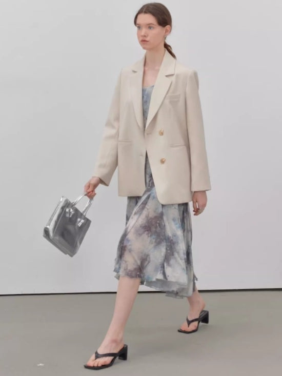 金色羈扣休閒西裝外套_BDHL7144