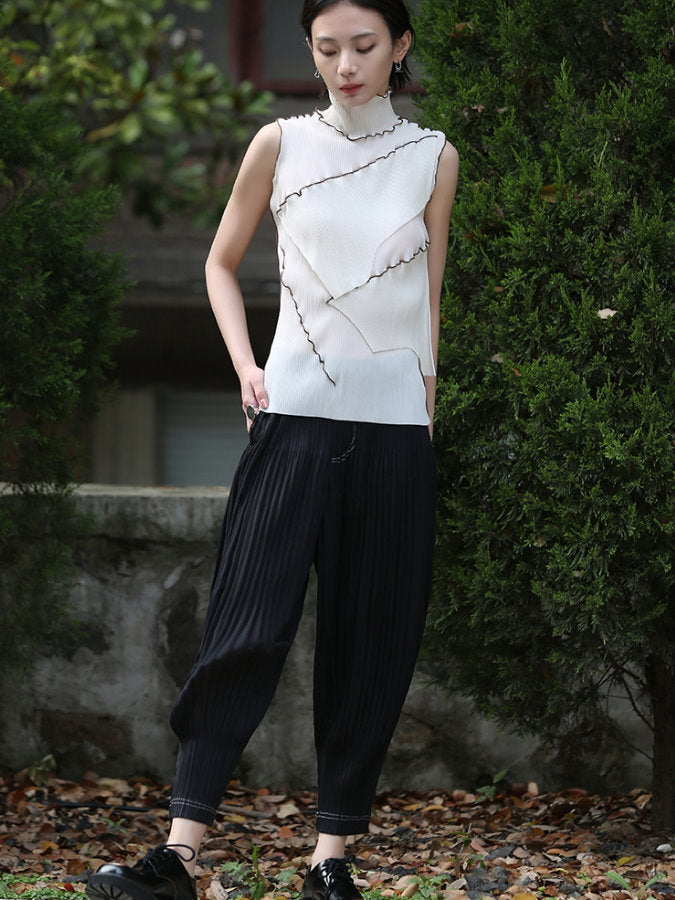 皺褶寬鬆哈倫褲_BDHL4588