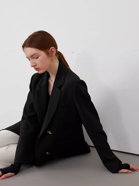 金色羈扣休閒西裝外套_BDHL7144