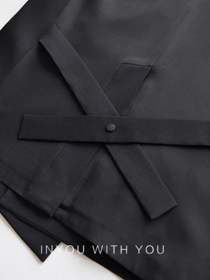 V-Neck Buttonless Vest_BDHL4903