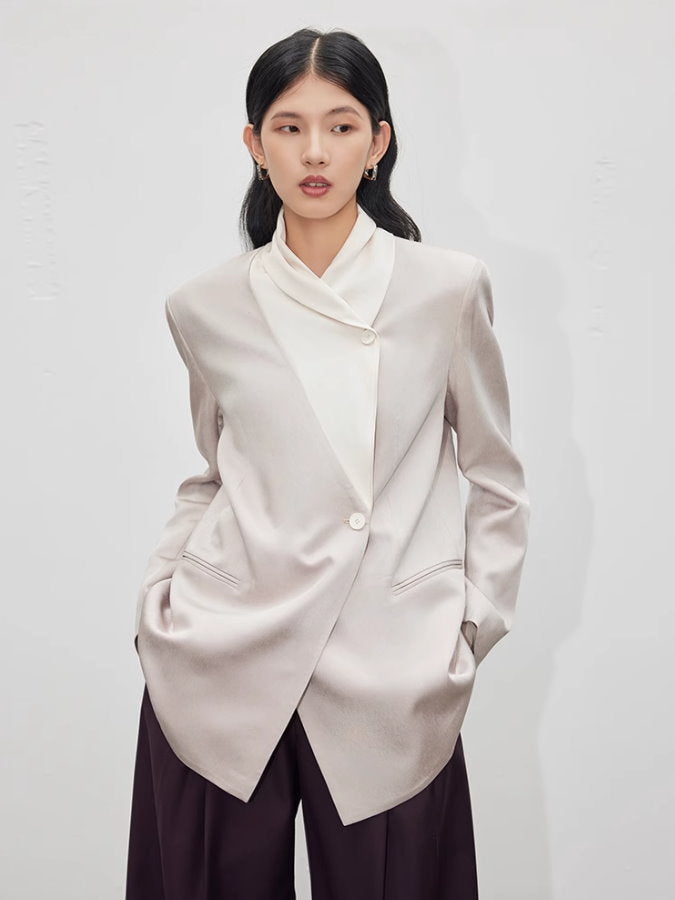 Contrast acetate jacket_BDHL5064