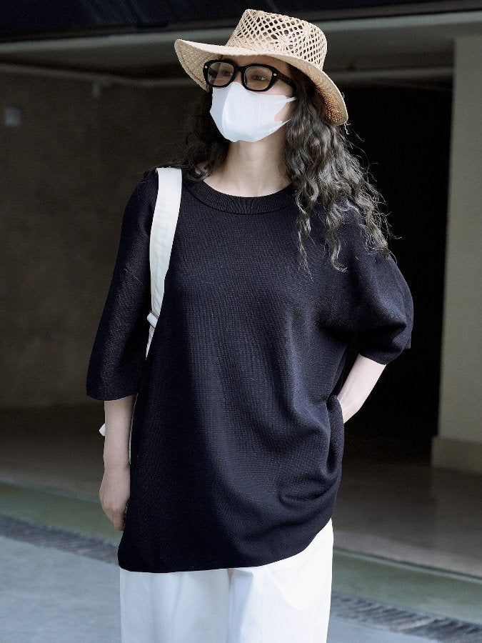 Round Neck Oversize T-Shirt_BDHL4615