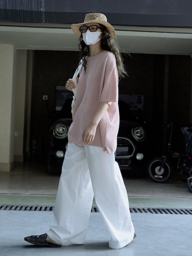 Round Neck Oversize T-Shirt_BDHL4615