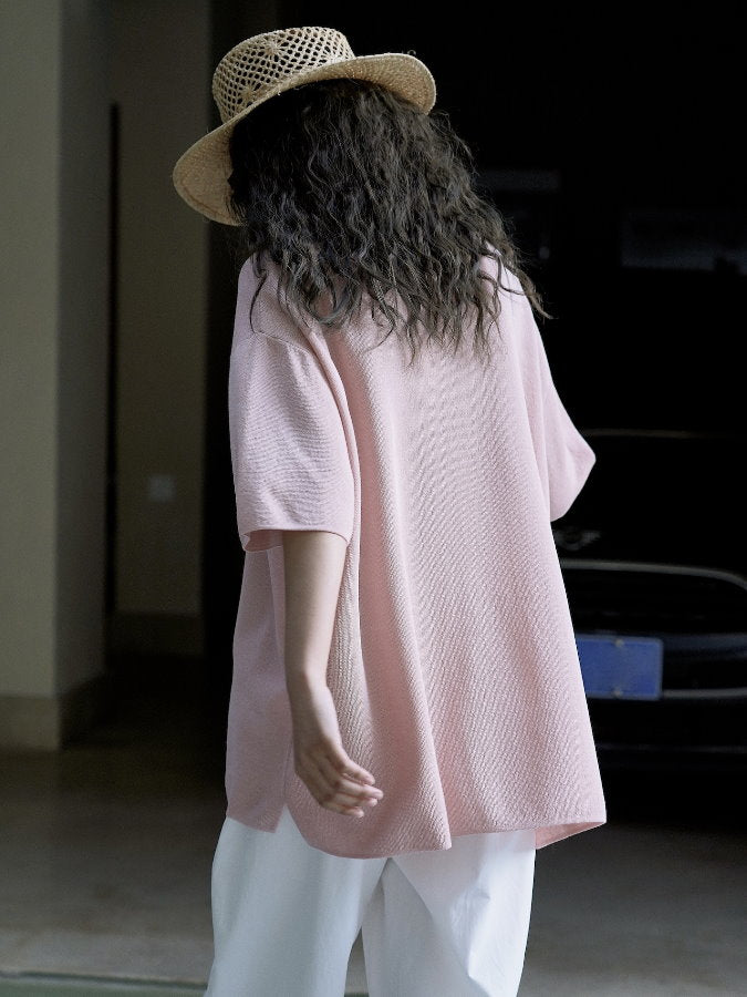 Round Neck Oversize T-Shirt_BDHL4615