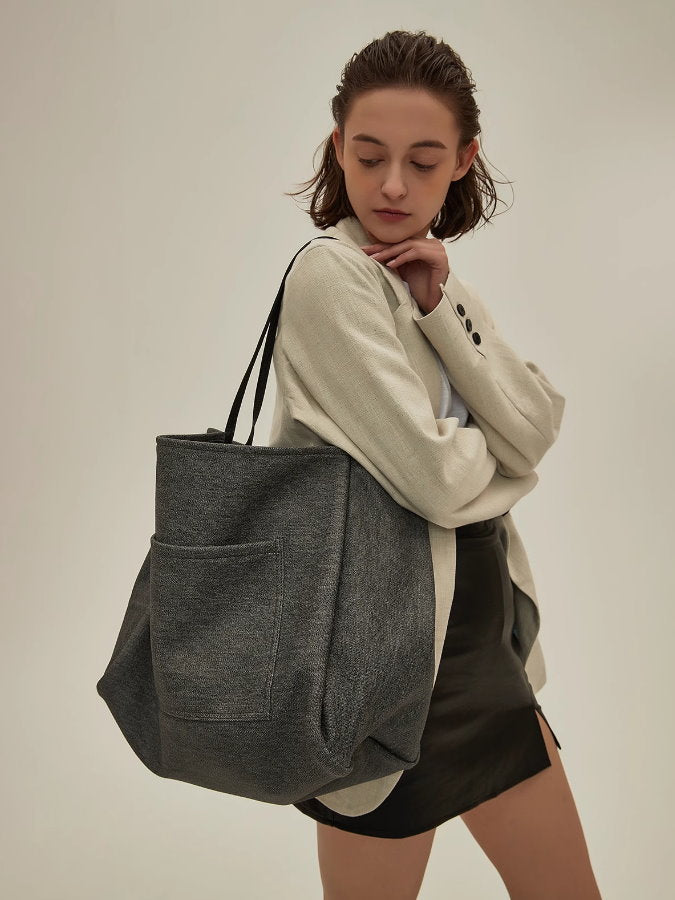 Imitation denim tote bag_BDHL4970