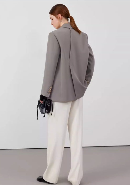 金色羈扣休閒西裝外套_BDHL7144