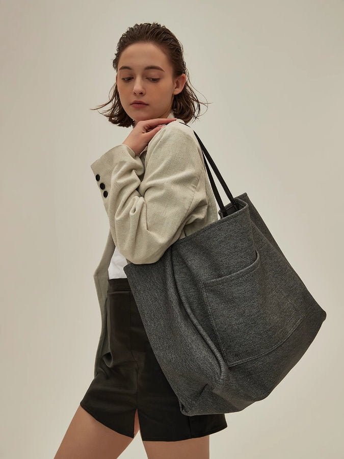 Imitation denim tote bag_BDHL4970