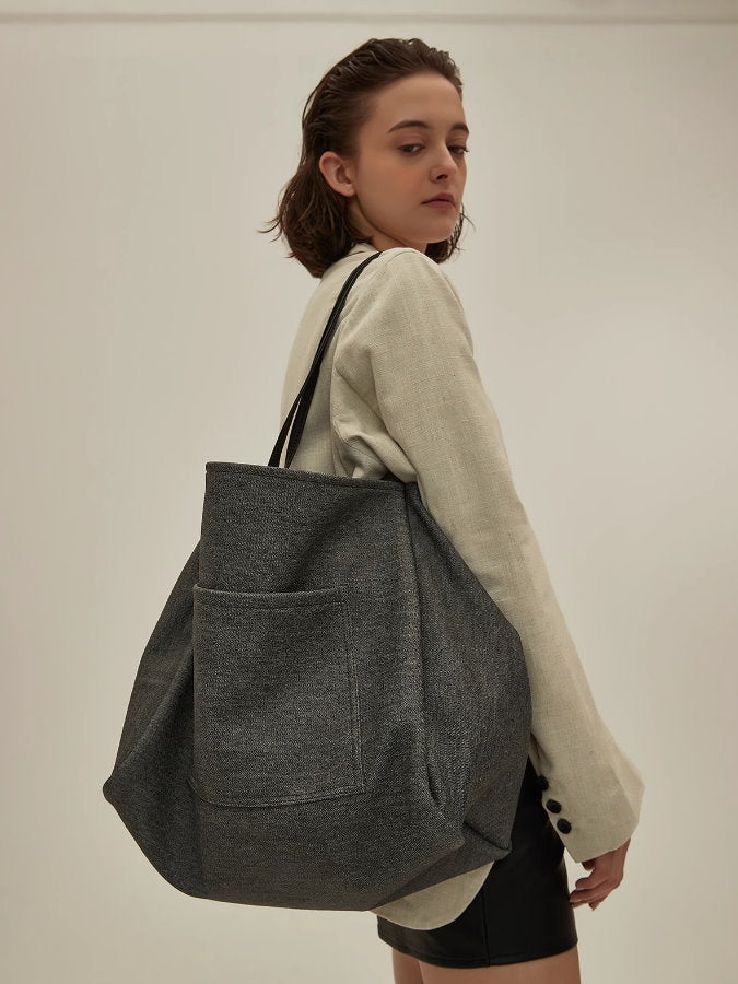 Imitation denim tote bag_BDHL4970