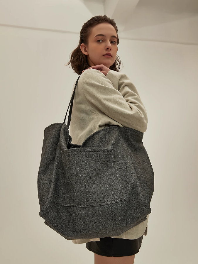 Imitation denim tote bag_BDHL4970