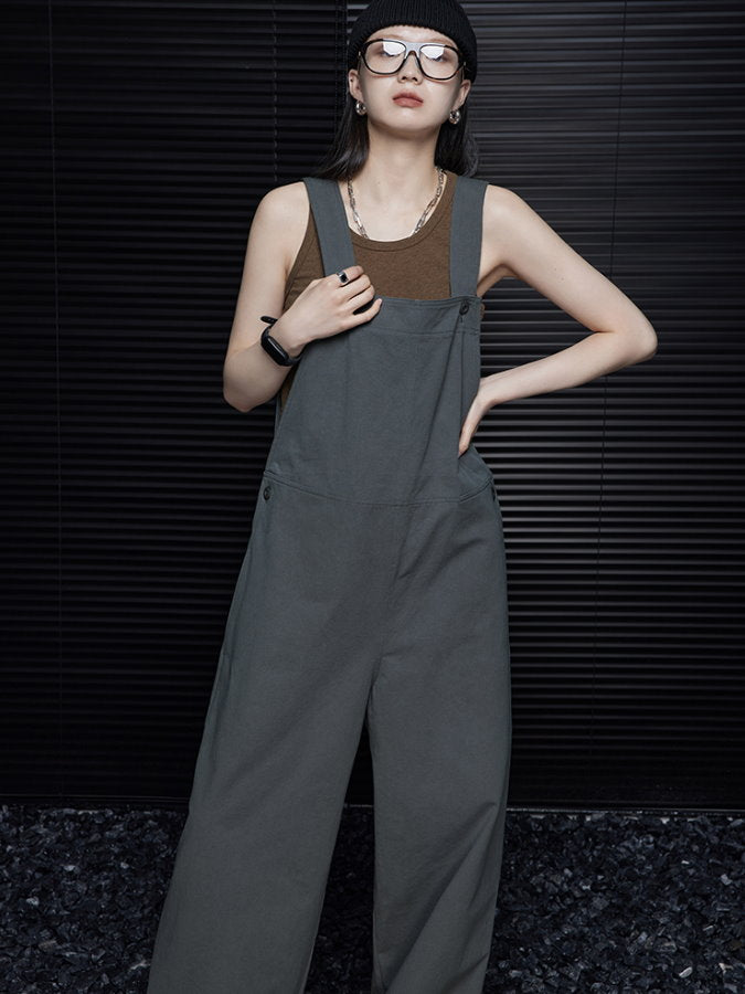Wide Leg Cotton Overalls_BDHL4619