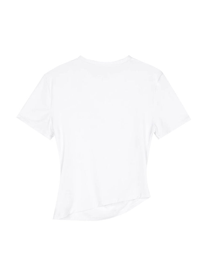 Diagonal hem T-shirt_BDHL4847