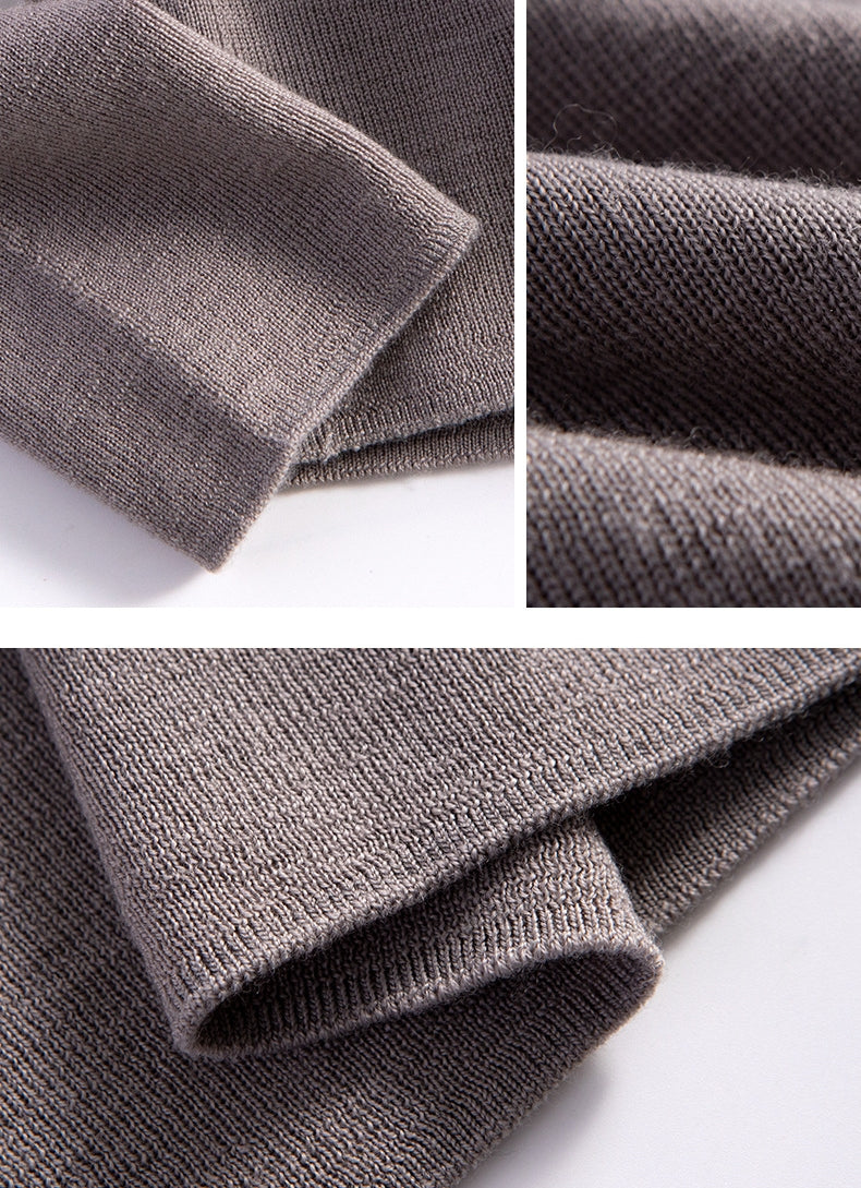 Half turtleneck wool sweater_BDHL5682