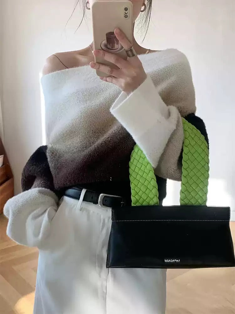 漸層露肩針織衫_BDHL7112