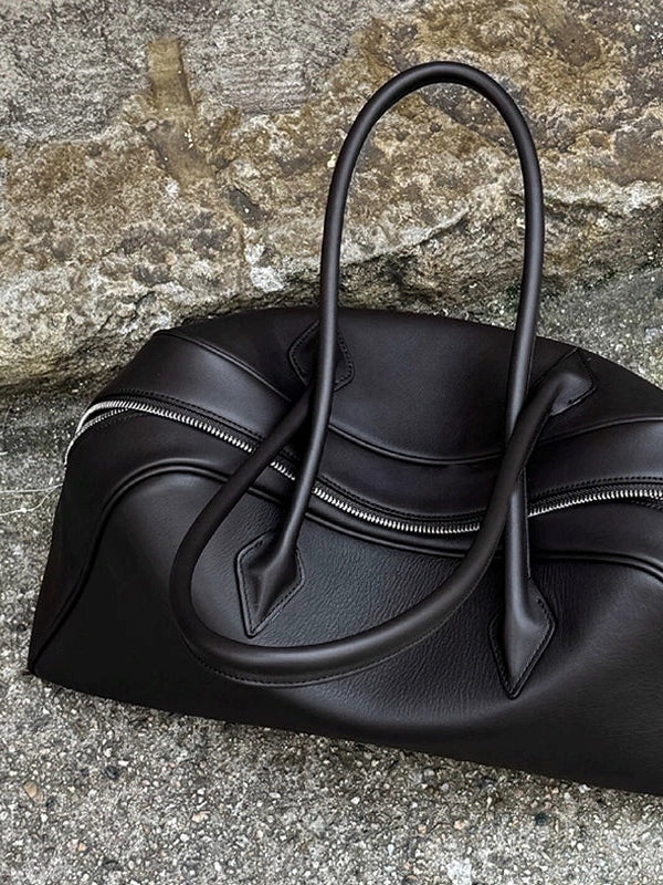 Large-Capacity Leather Boston Bag_BDHL7804