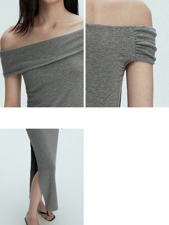 One-Shoulder Slim Dress_BDHL7390