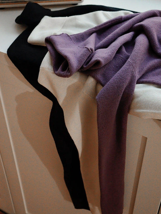 Simple Turtleneck Slim Knit_BDHL6757