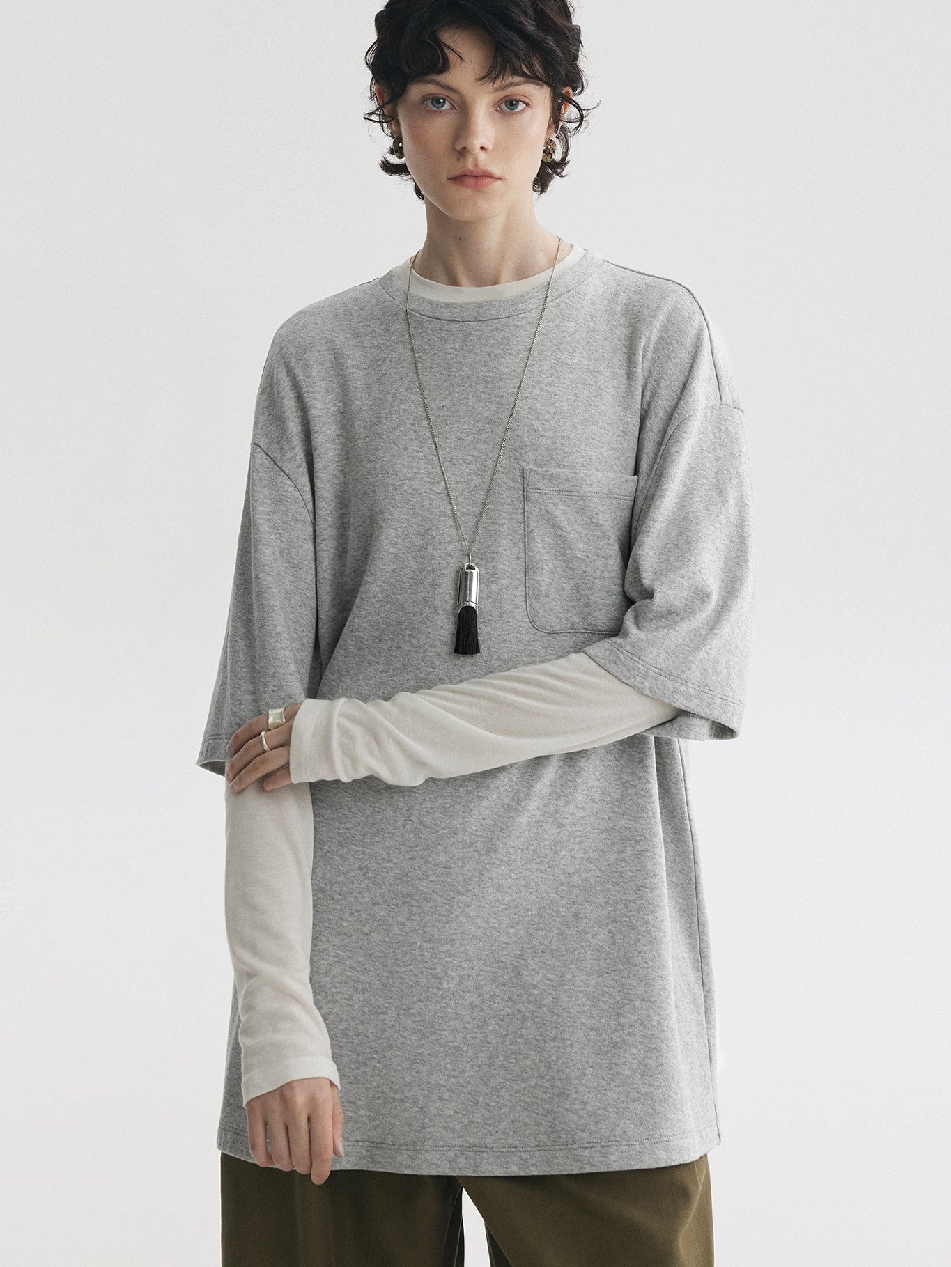 Layered Style Oversized Tops_BDHL7730