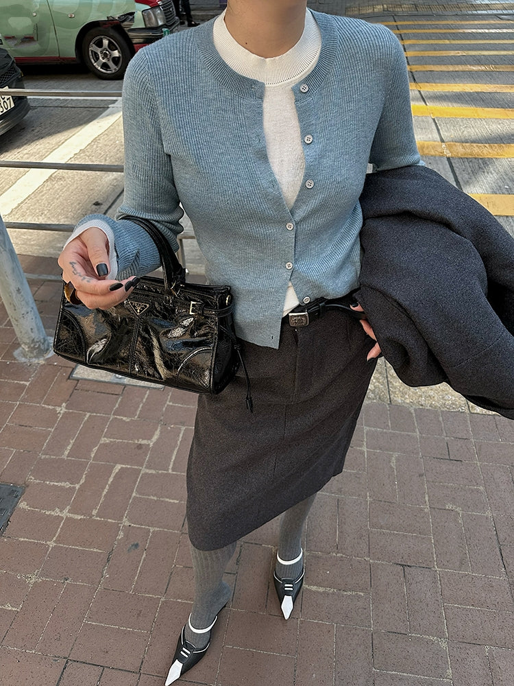 仿兩件式針織上衣_BDHL6817