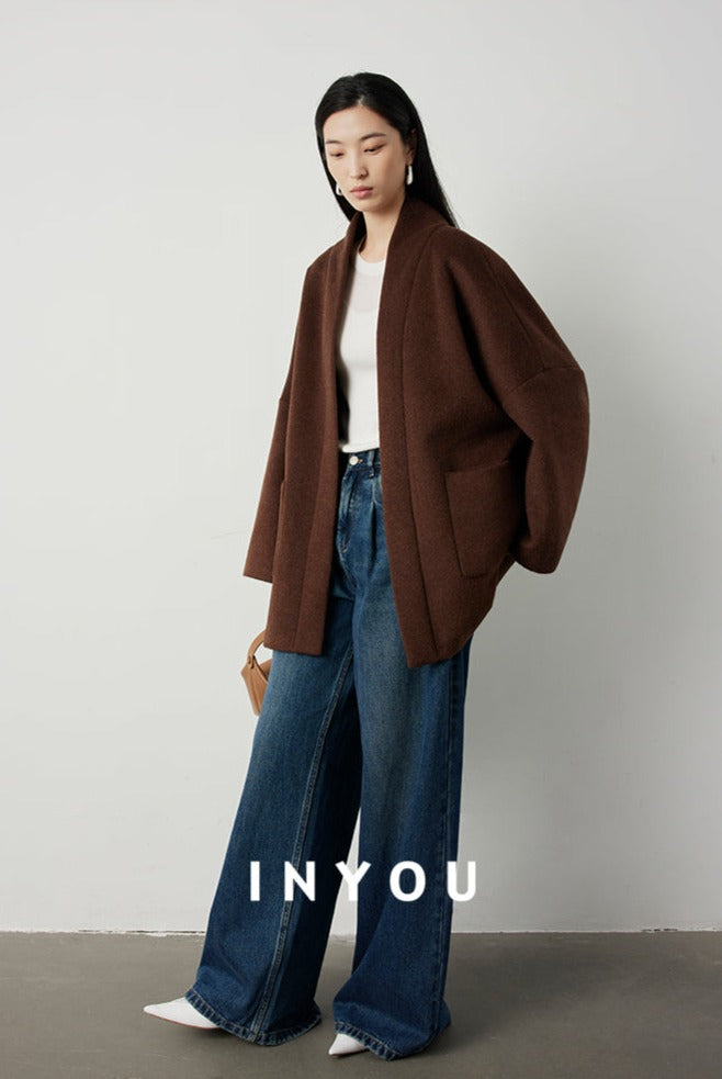 Effortlessly Chic Ebony Brown Jacket_BDHL5285