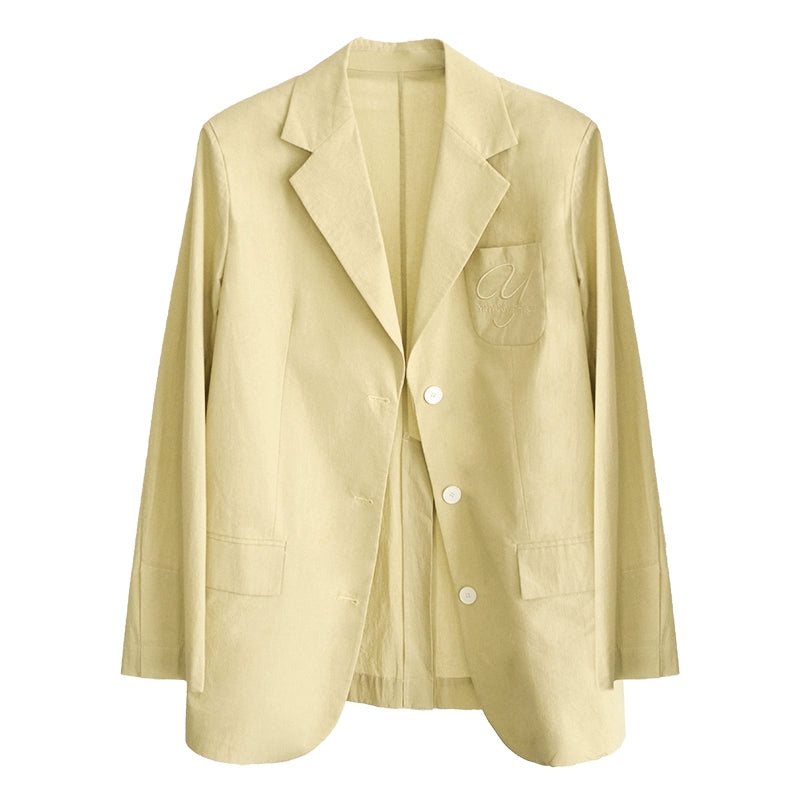 Summer color Jacket-Vest-Pants three-piece set_BDHL4950