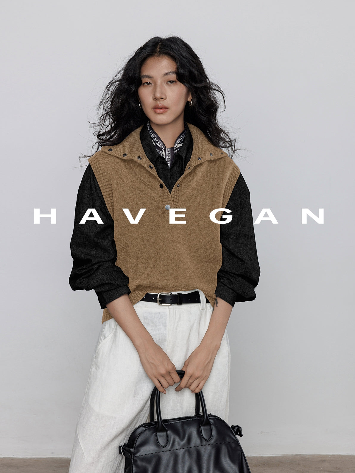 荷葉邊無袖針織背心_BDHL7708