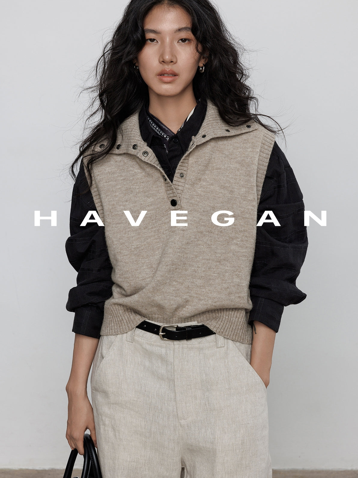 荷葉邊無袖針織背心_BDHL7708