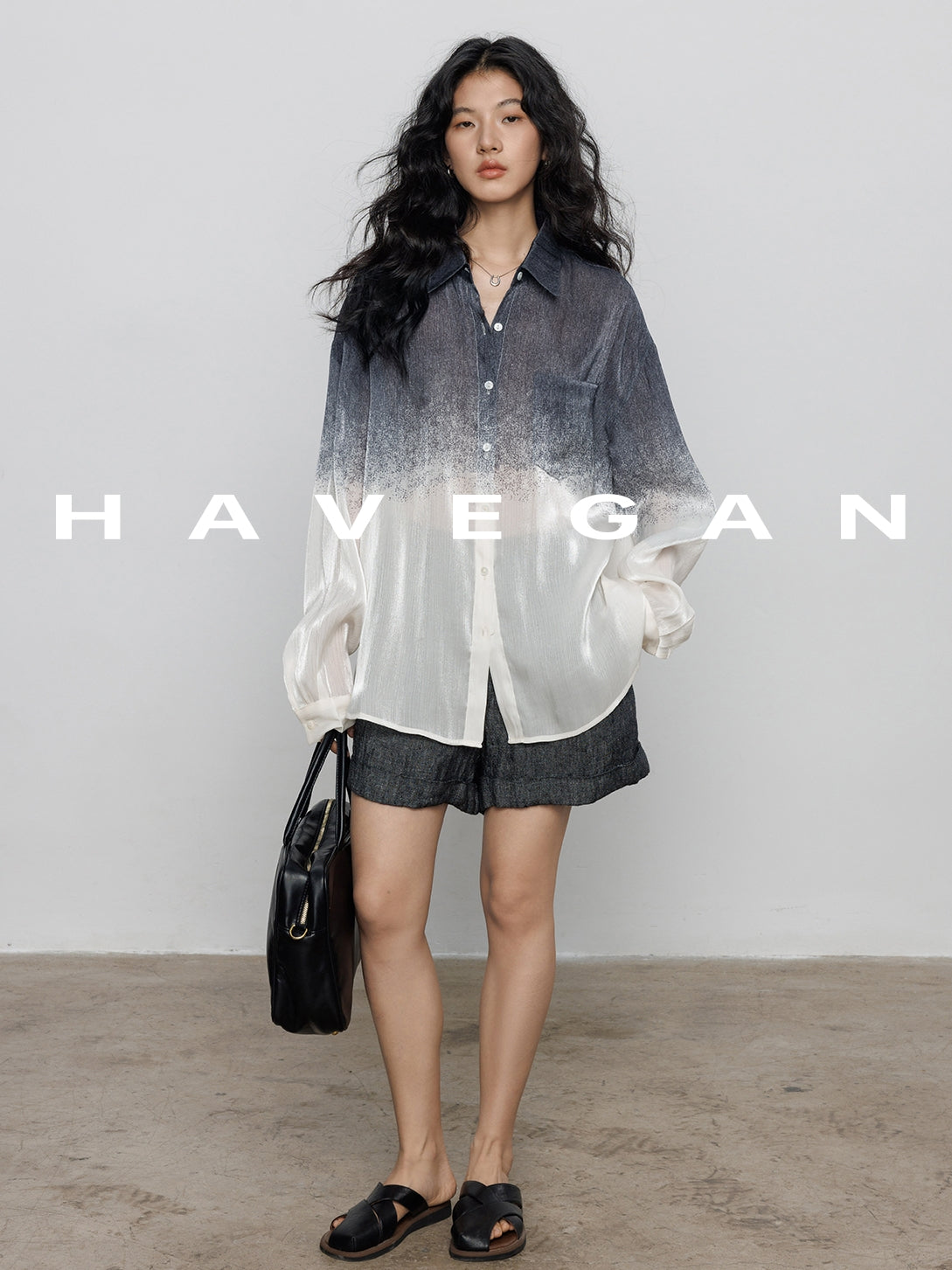 設計漸層印花襯衫_BDHL7604