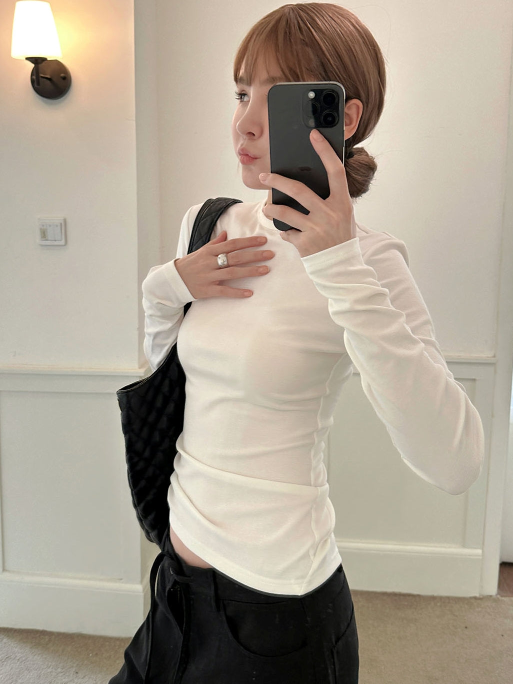 腰部長袖上衣_BDHL7138