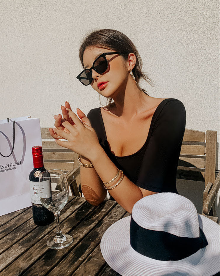 Retro backless one-piece swimsuit_HL3239