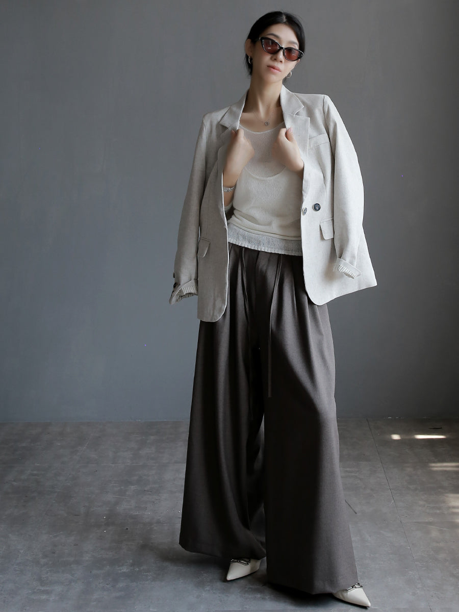 Two-Piece Style Sheer Slim-Fit Tops_BDHL7768