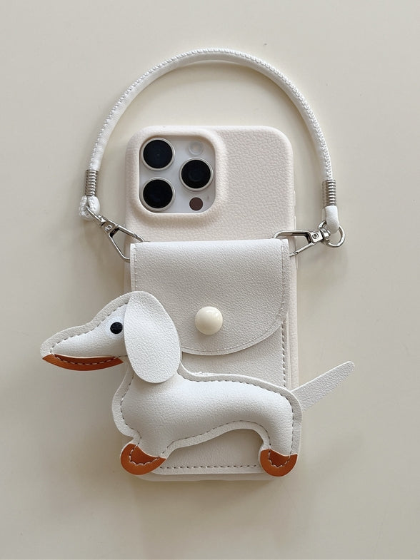 臘腸犬 iPhone 手機殼綁帶_BDHL7857
