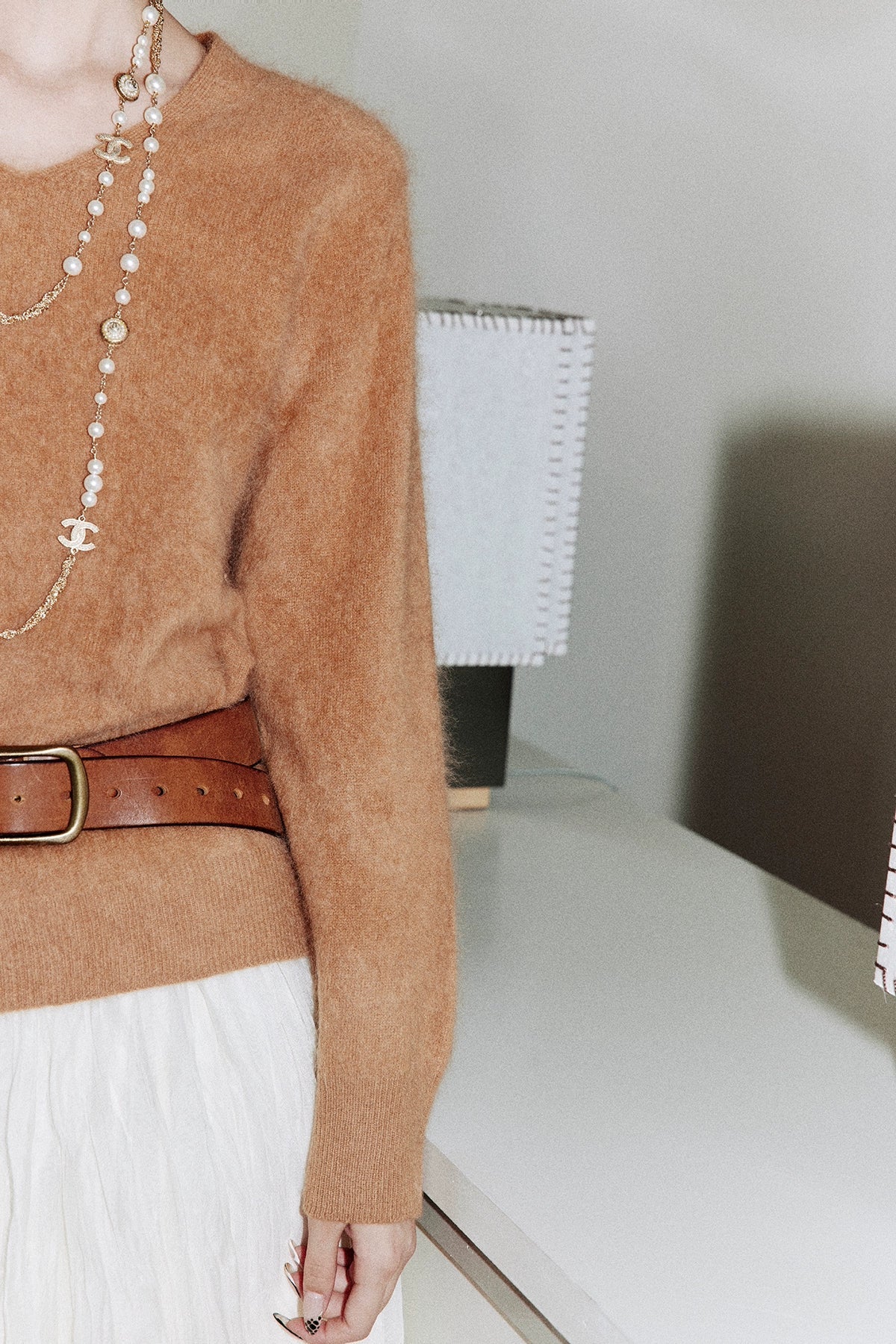 Brushed Knit V-Neck Top Or Round Neck Top Or Cardigan_BDHL7759