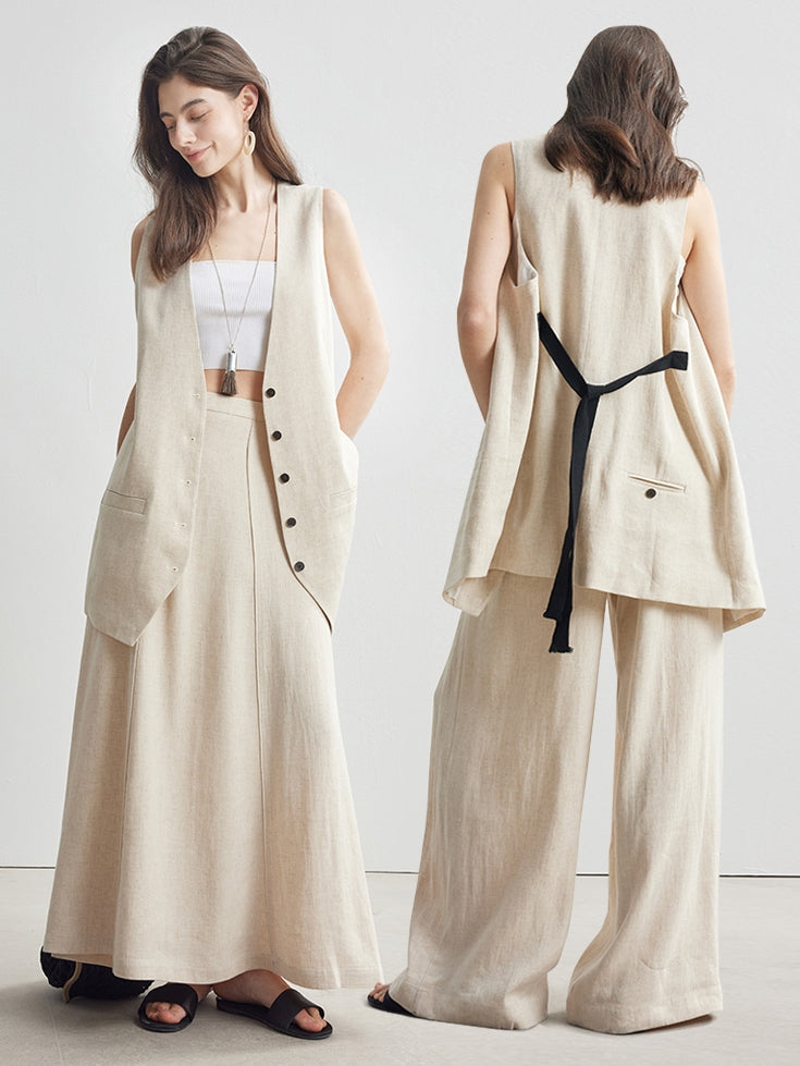 慵懶背心或寬褲或擺裙_BDHL7108