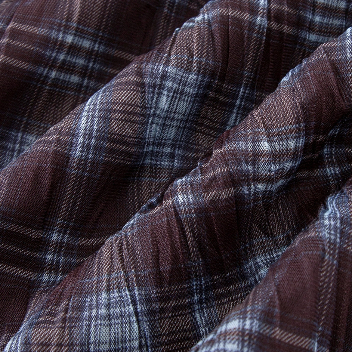 不規則格紋A字裙_BDHL7662