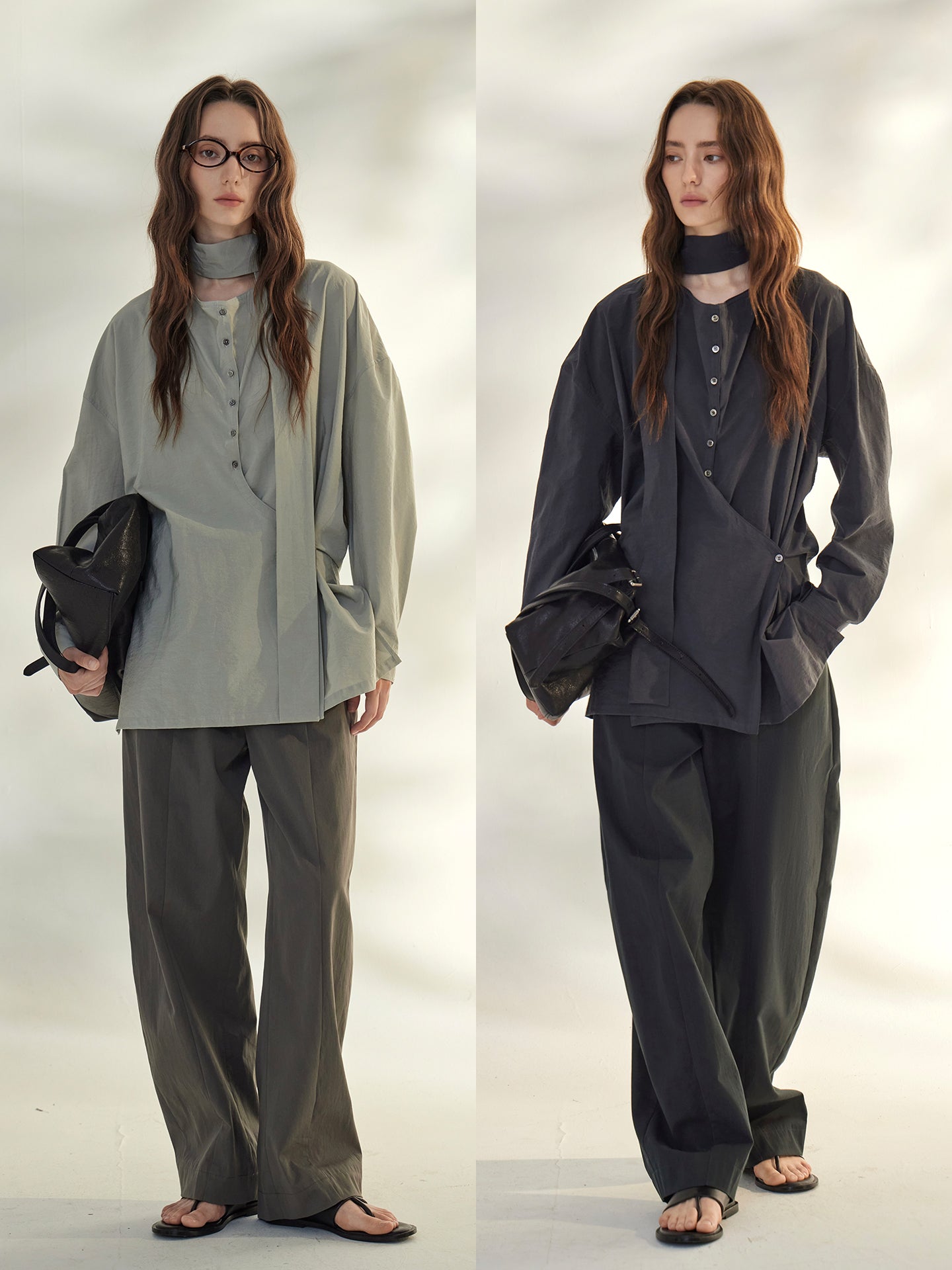 蝴蝶結繫帶垂墜上衣_BDHL7667