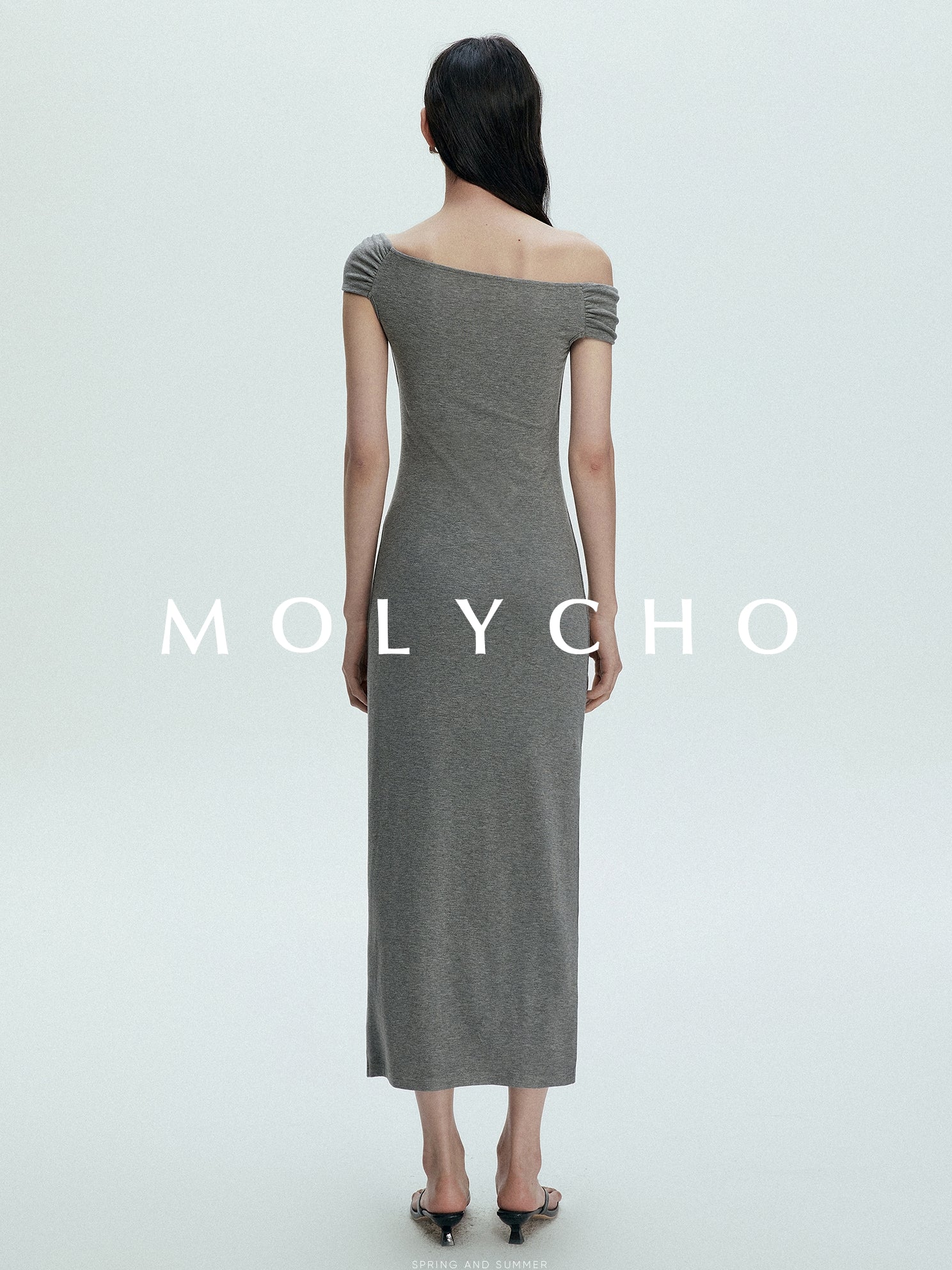 One-Shoulder Slim Dress_BDHL7390