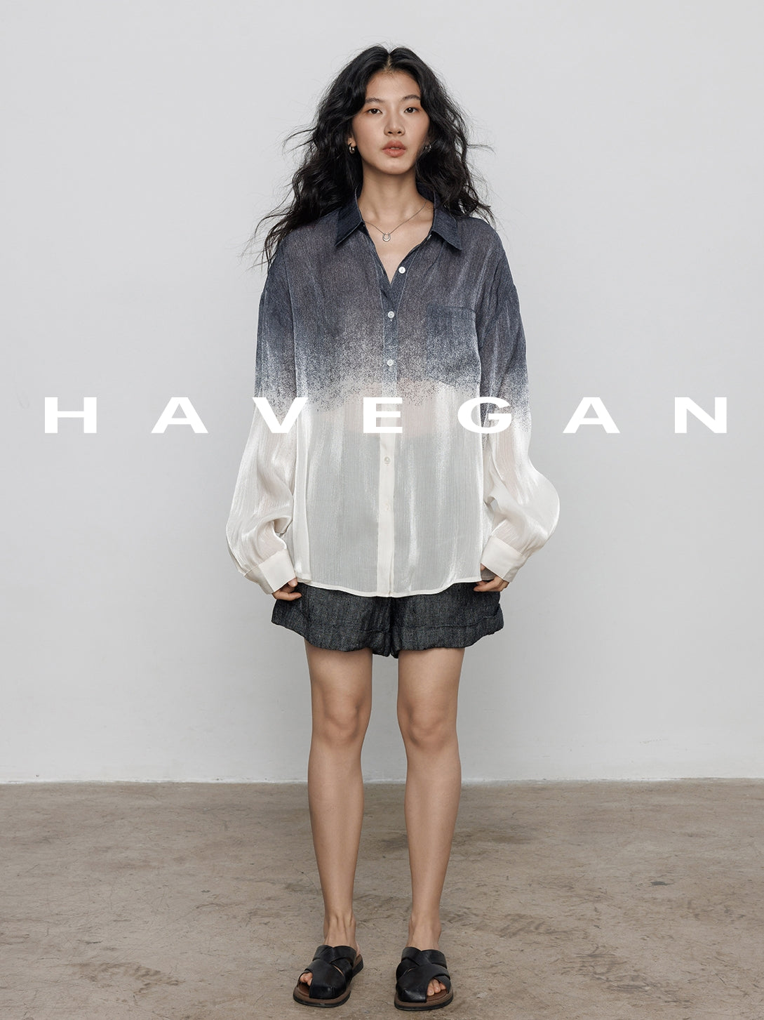 設計漸層印花襯衫_BDHL7604