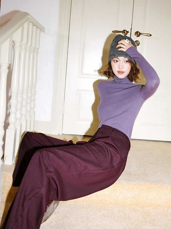 Simple Turtleneck Slim Knit_BDHL6757