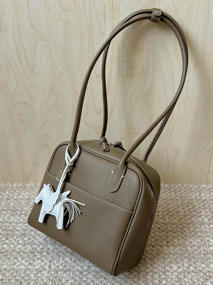 Gray Compact Tote Bag_BDHL7810