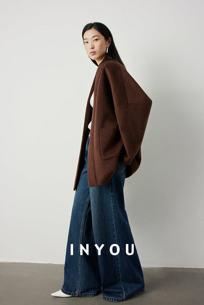 Effortlessly Chic Ebony Brown Jacket_BDHL5285