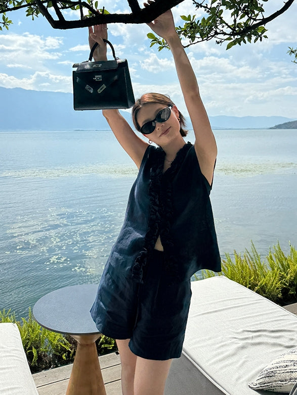 流蘇背心或直筒短褲_BDHL7620