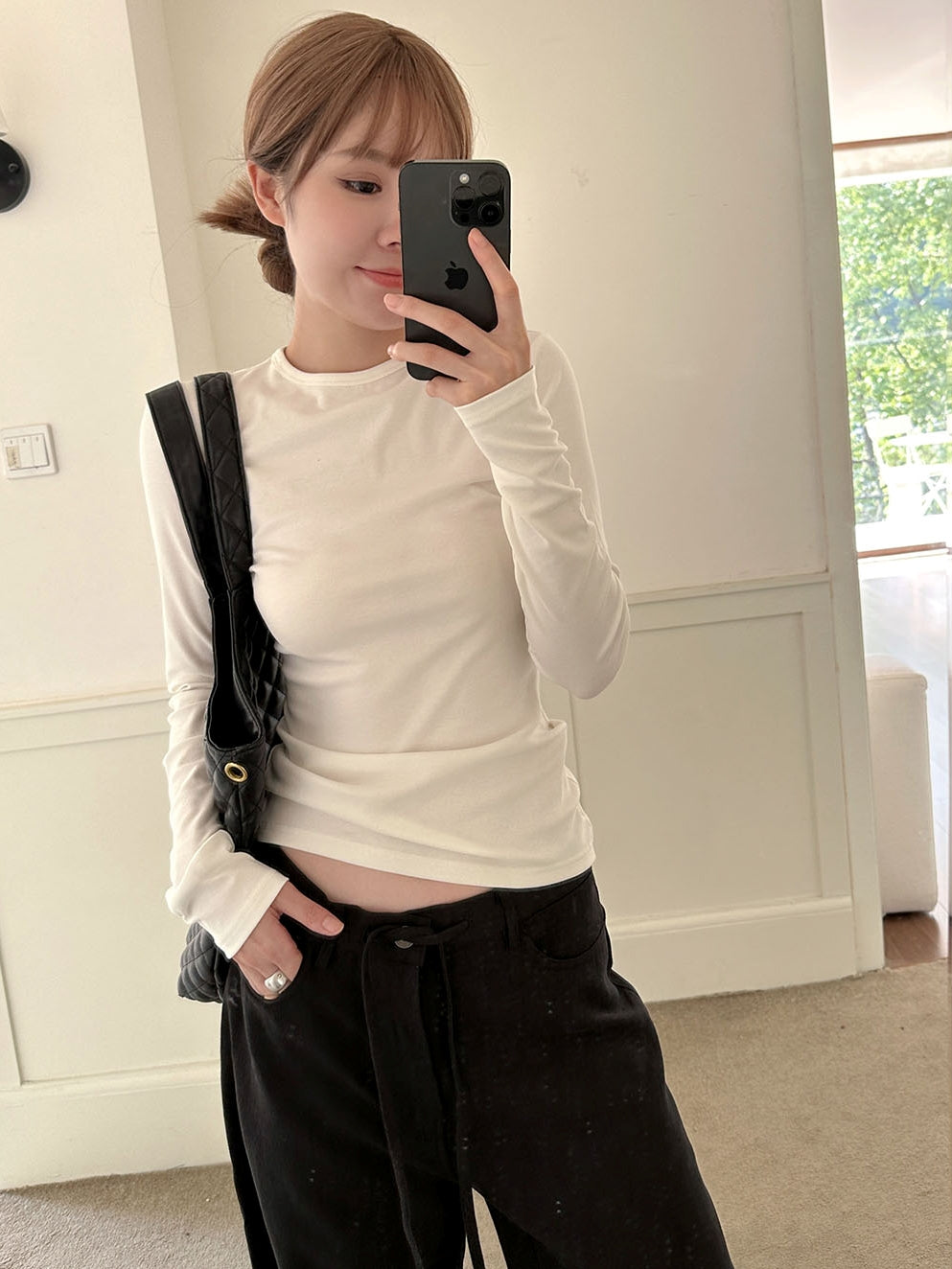 腰部長袖上衣_BDHL7138