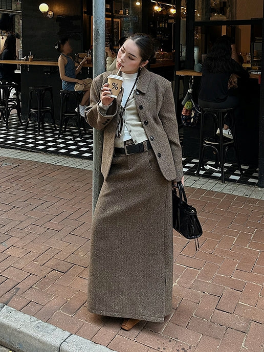 仿兩件式針織上衣_BDHL6817