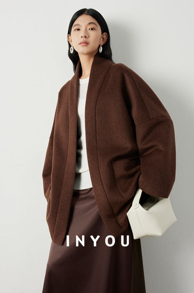 Effortlessly Chic Ebony Brown Jacket_BDHL5285