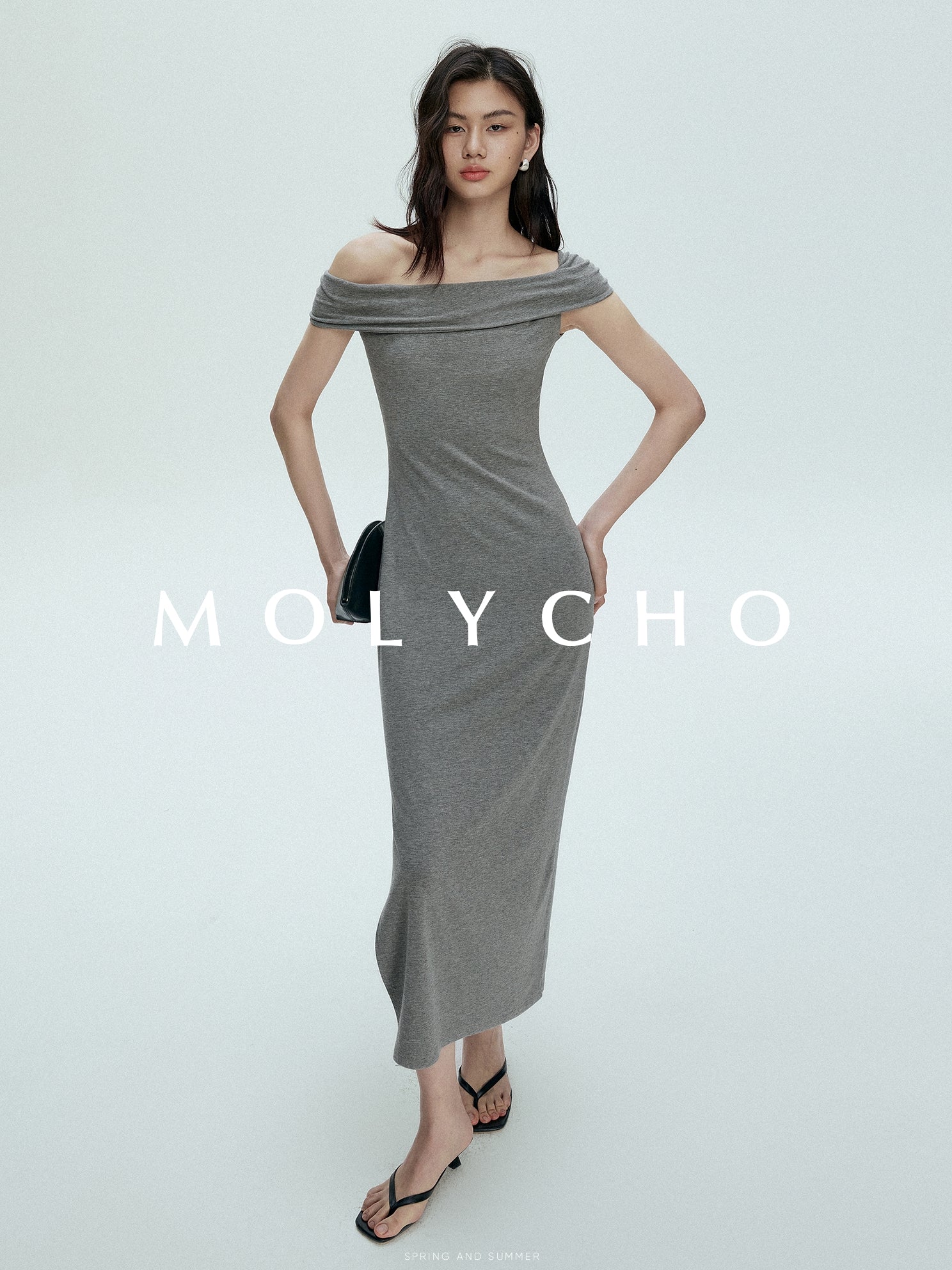 One-Shoulder Slim Dress_BDHL7390