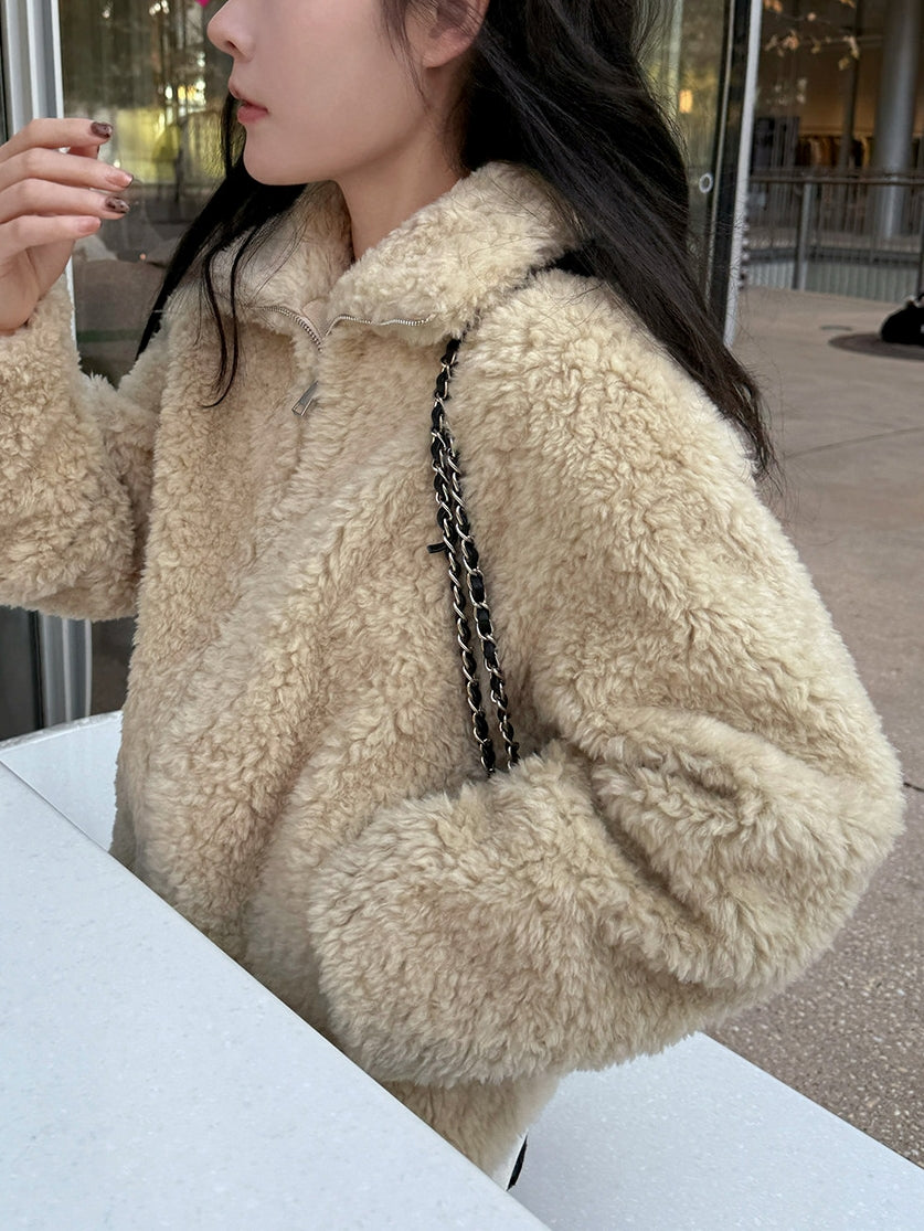 Fluffy Zip-Up Jacket_BDHL8088 – HELROUS