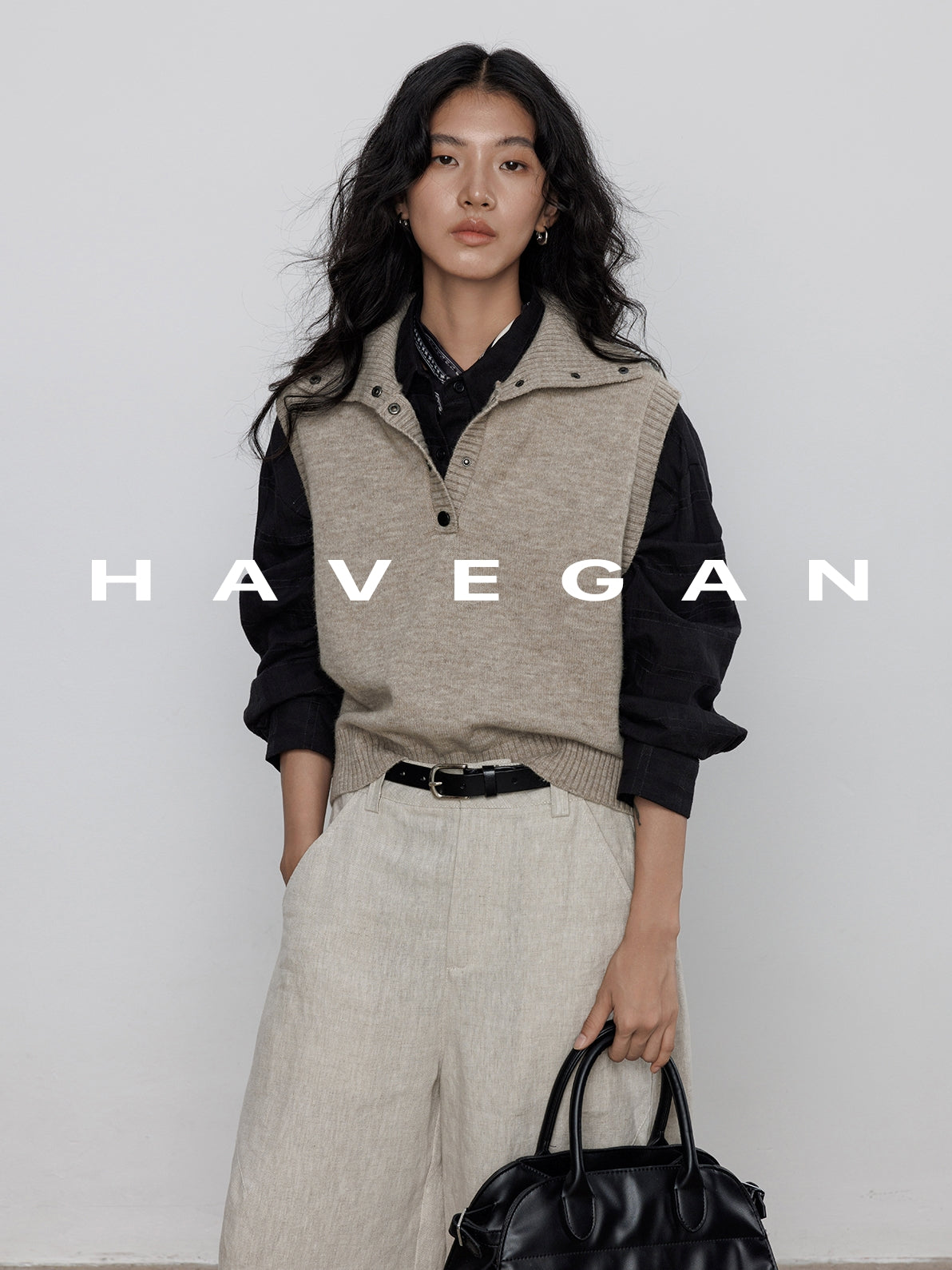 荷葉邊無袖針織背心_BDHL7708